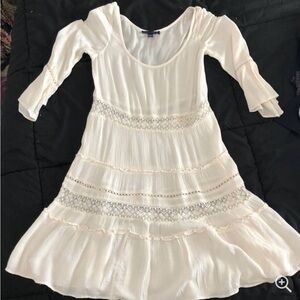 American Eagle white dress size M